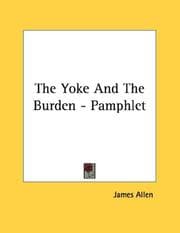 Tapa de The Yoke And The Burden - Pamphlet
