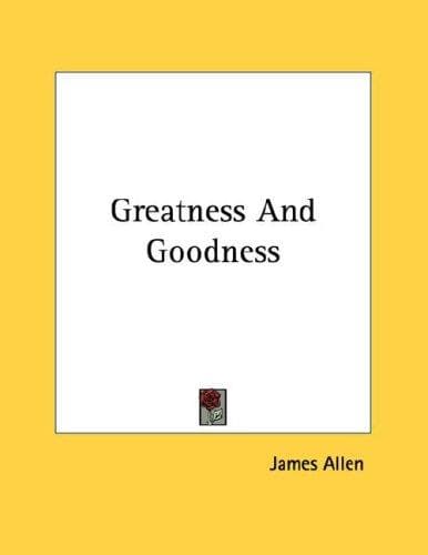 Tapa de Greatness And Goodness