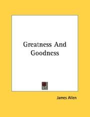 Tapa de Greatness And Goodness