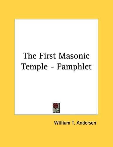 Tapa de The First Masonic Temple - Pamphlet