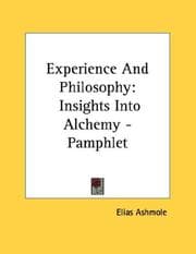 Tapa de Experience And Philosophy
