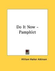Tapa de Do It Now - Pamphlet