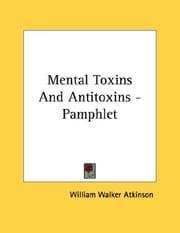 Tapa de Mental Toxins And Antitoxins - Pamphlet