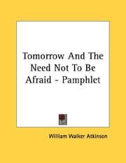 Tapa de Tomorrow And The Need Not To Be Afraid - Pamphlet