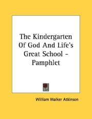 Tapa de The Kindergarten Of God And Life's Great School - Pamphlet