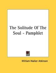 Tapa de The Solitude Of The Soul - Pamphlet