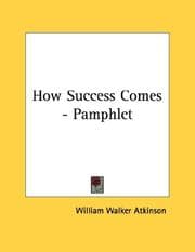 Tapa de How Success Comes - Pamphlet