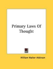 Tapa de Primary Laws Of Thought