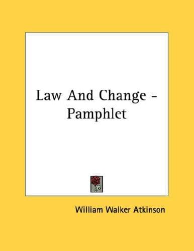 Tapa de Law And Change - Pamphlet
