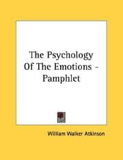 Tapa de The Psychology Of The Emotions - Pamphlet