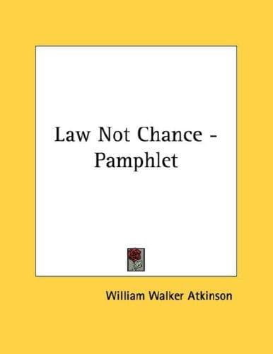 Tapa de Law Not Chance - Pamphlet