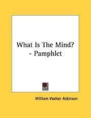 Tapa de What Is The Mind? - Pamphlet
