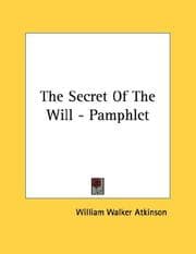 Tapa de The Secret Of The Will - Pamphlet