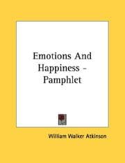 Tapa de Emotions And Happiness - Pamphlet