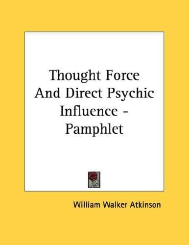 Tapa de Thought Force And Direct Psychic Influence - Pamphlet