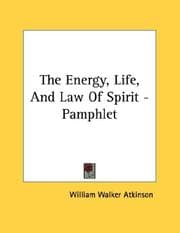 Tapa de The Energy, Life, And Law Of Spirit - Pamphlet