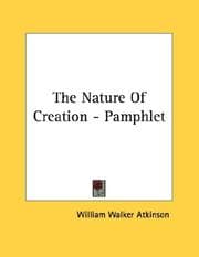 Tapa de The Nature Of Creation - Pamphlet