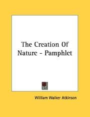 Tapa de The Creation Of Nature - Pamphlet