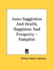 Tapa de Auto-Suggestion And Health, Happiness And Prosperity - Pamphlet
