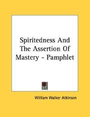 Tapa de Spiritedness And The Assertion Of Mastery - Pamphlet