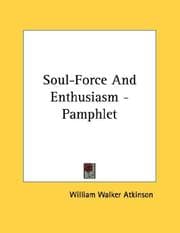 Tapa de Soul-Force And Enthusiasm - Pamphlet