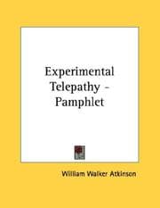 Tapa de Experimental Telepathy - Pamphlet