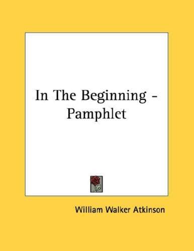 Tapa de In The Beginning - Pamphlet