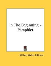 Tapa de In The Beginning - Pamphlet