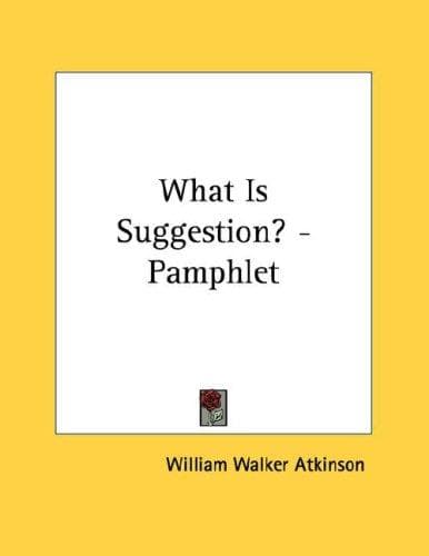 Tapa de What Is Suggestion? - Pamphlet