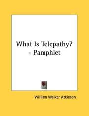 Tapa de What Is Telepathy? - Pamphlet