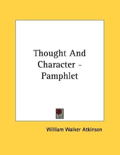 Tapa de Thought And Character - Pamphlet