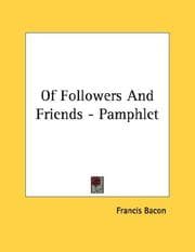 Tapa de Of Followers And Friends - Pamphlet