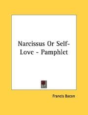 Tapa de Narcissus Or Self-Love - Pamphlet