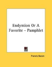 Tapa de Endymion Or A Favorite - Pamphlet