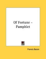 Tapa de Of Fortune - Pamphlet