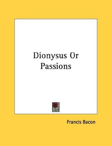 Tapa de Dionysus Or Passions
