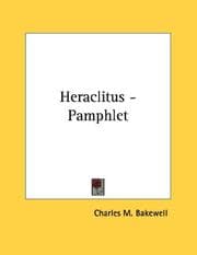 Tapa de Heraclitus - Pamphlet