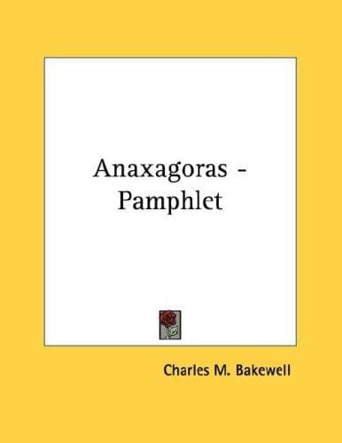 Tapa de Anaxagoras - Pamphlet