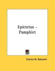 Tapa de Epictetus - Pamphlet