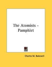Tapa de The Atomists - Pamphlet