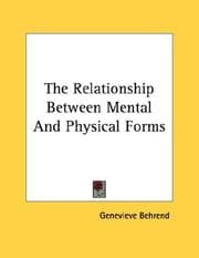 Tapa de The Relationship Between Mental And Physical Forms