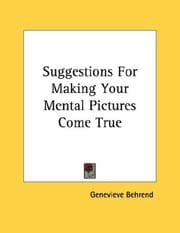 Tapa de Suggestions For Making Your Mental Pictures Come True
