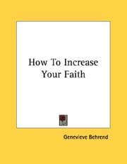 Tapa de How To Increase Your Faith