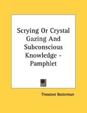 Tapa de Scrying Or Crystal Gazing And Subconscious Knowledge - Pamphlet