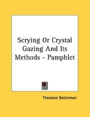 Tapa de Scrying Or Crystal Gazing And Its Methods - Pamphlet