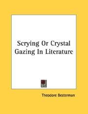 Tapa de Scrying Or Crystal Gazing In Literature