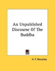 Tapa de An Unpublished Discourse Of The Buddha