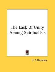 Tapa de The Lack Of Unity Among Spiritualists