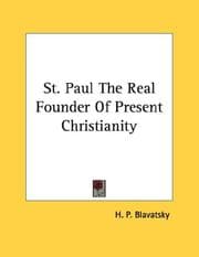 Tapa de St. Paul The Real Founder Of Present Christianity