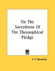 Tapa de On The Sacredness Of The Theosophical Pledge